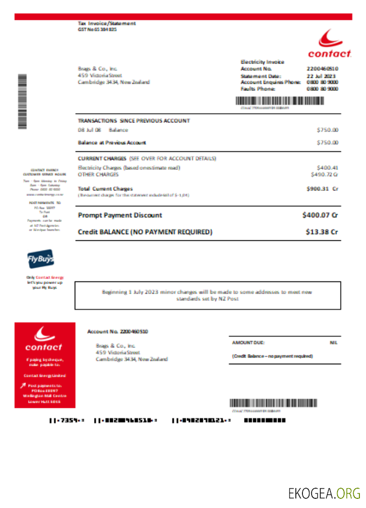 Preuve énergétique de la facture énergétique des entreprises, SCR